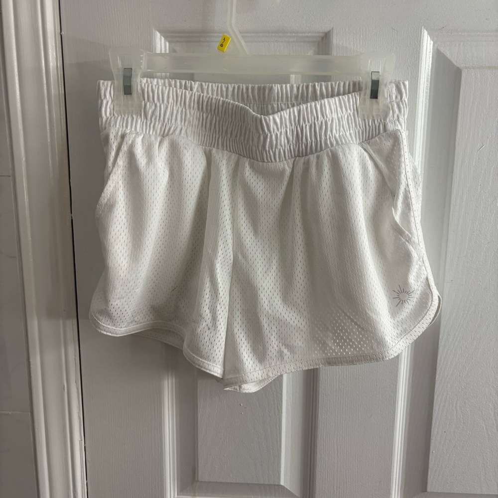 Offline by Aerie White Athletic Shorts for Active Performance